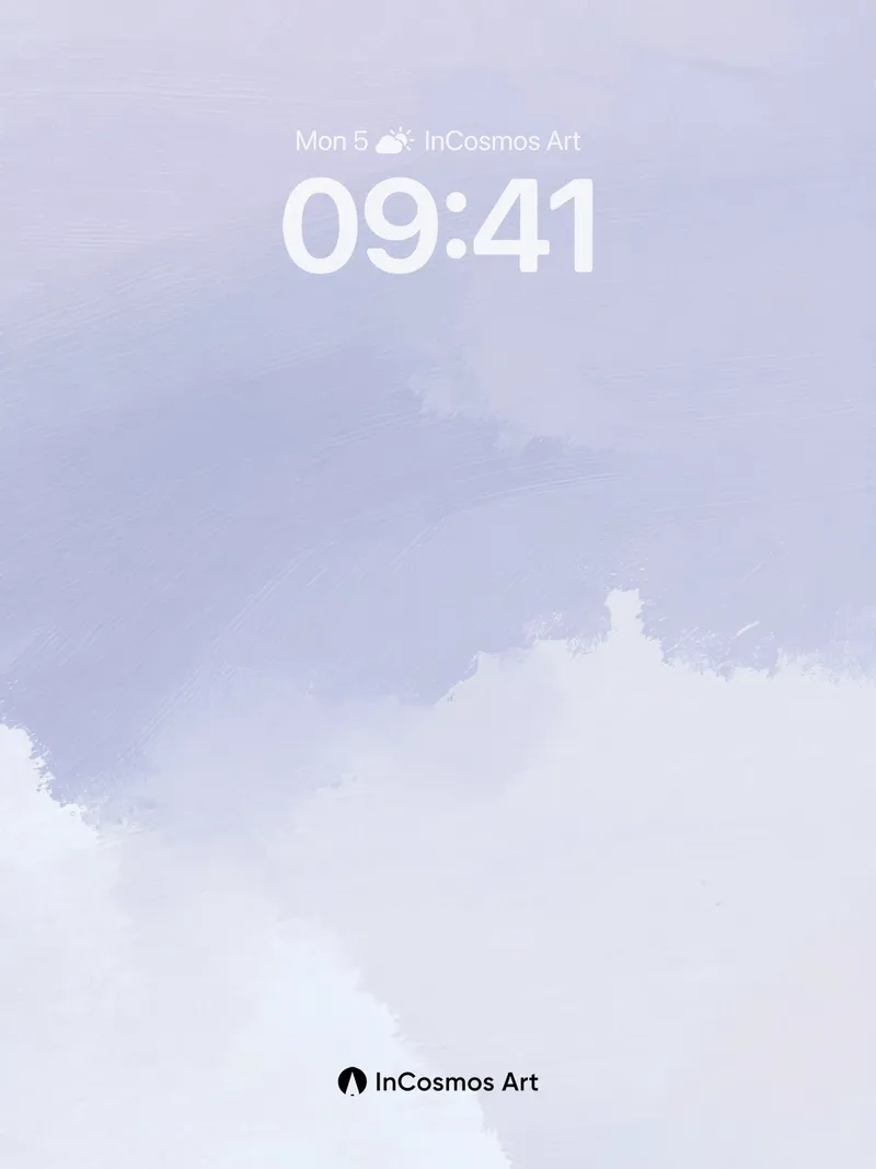 Serene Lavender Mist Wallpaper with Soft Haze