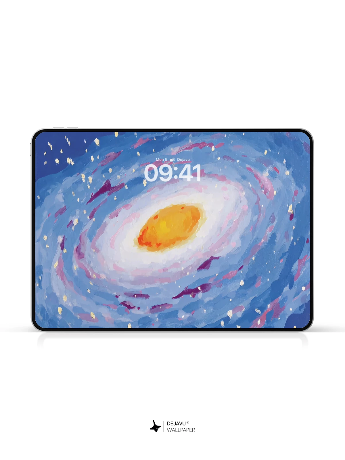 Swirling Blue Galaxy 8K Wallpaper for Phone