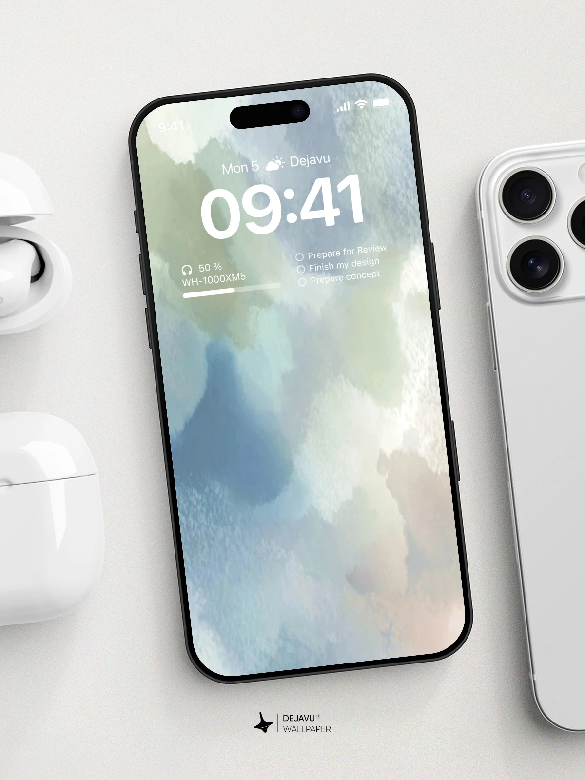 Watercolor Wash 8K Wallpaper for iPhone & Android