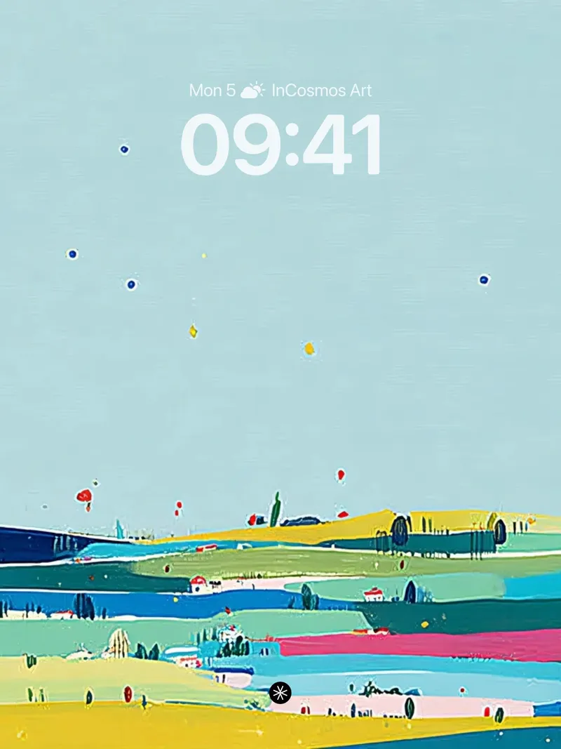 Whimsical Horizon Pastel Wallpaper