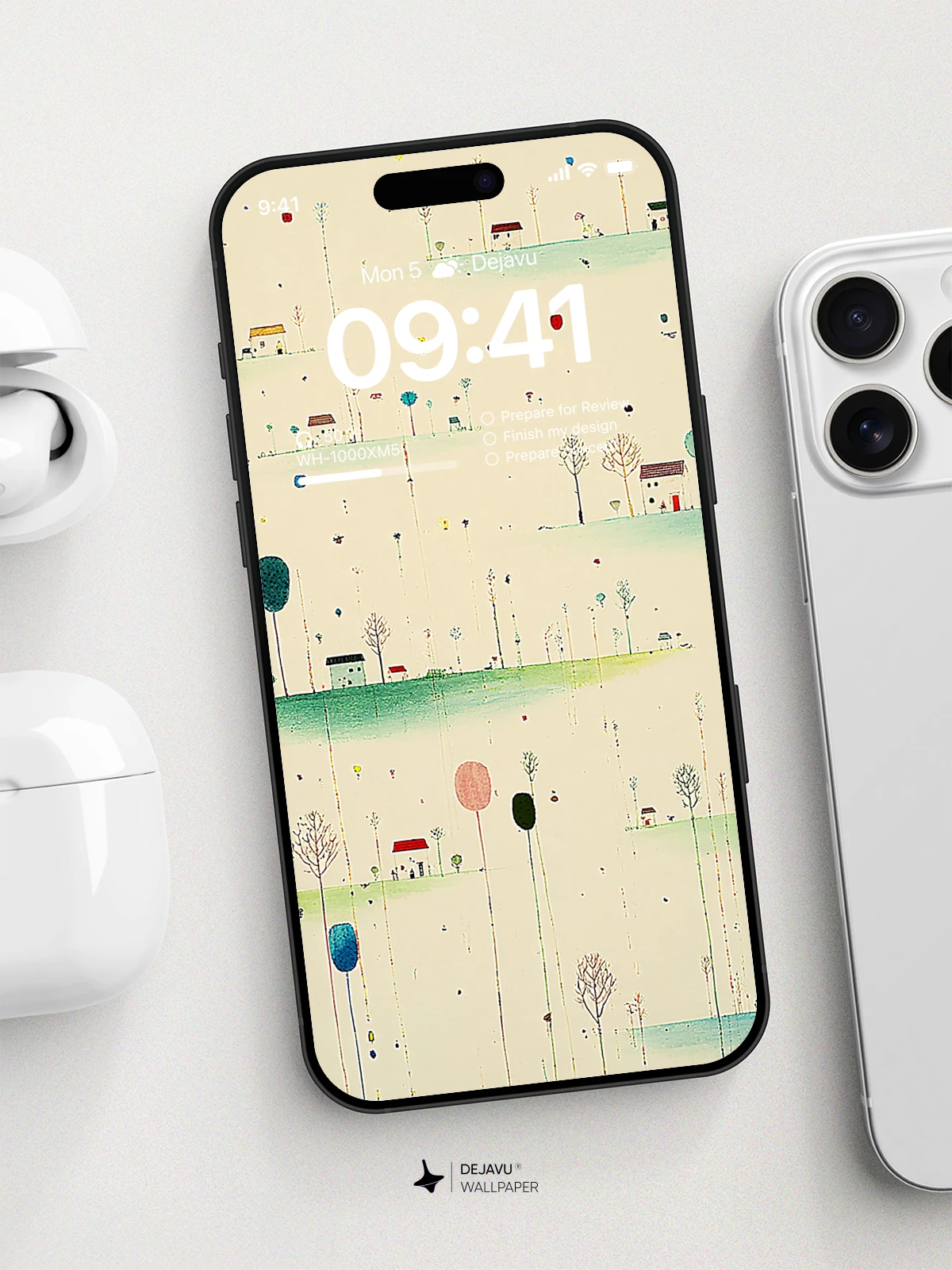Whimsical Village Dream 8K Wallpaper for Mobile & Tablet