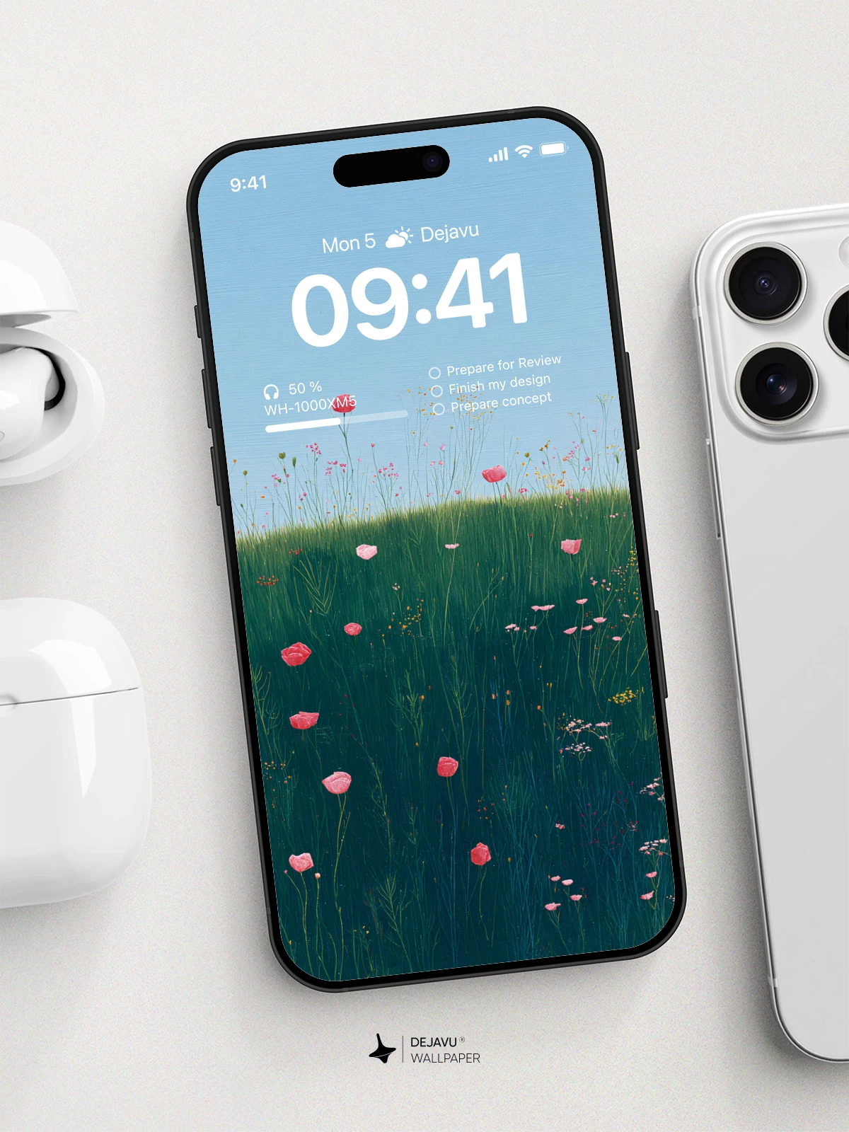 Tranquil Meadow Bloom 8K Wallpaper