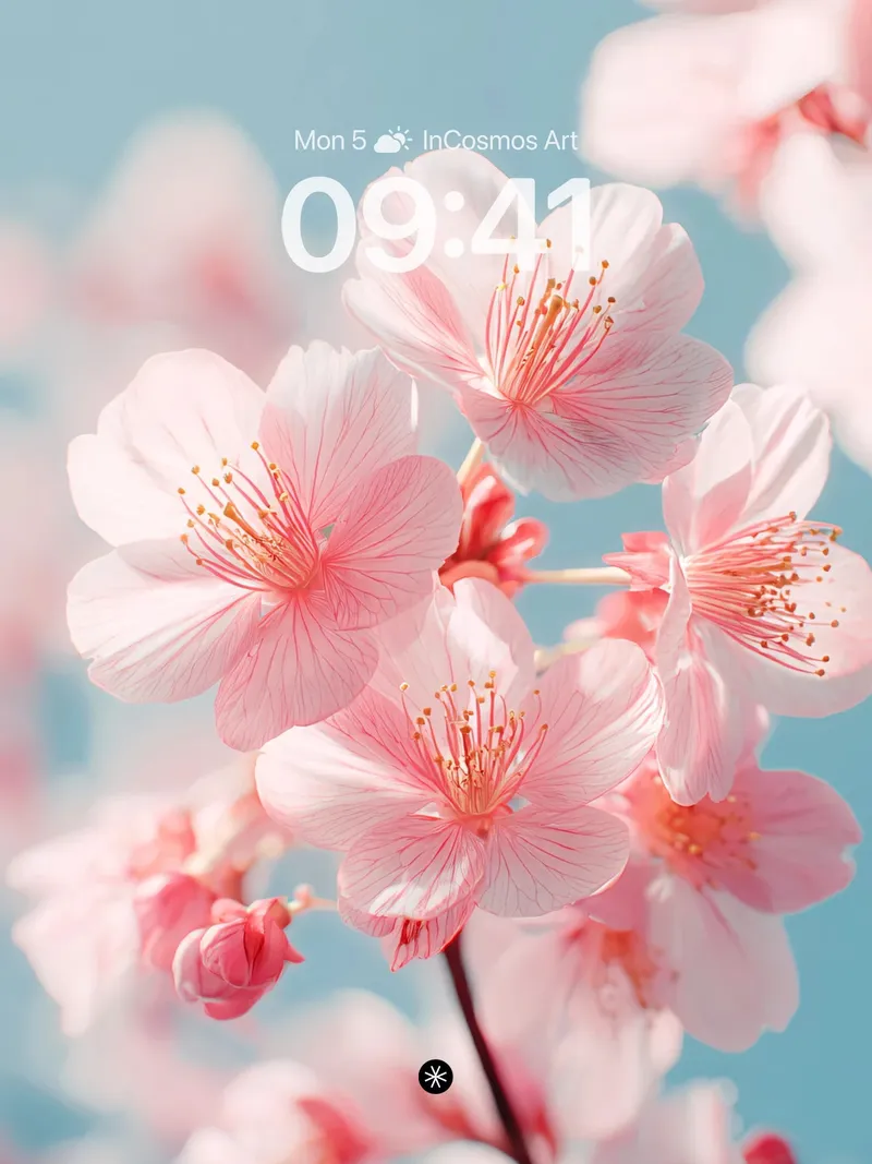 Serene Pink Petals Wallpaper in Soft Light