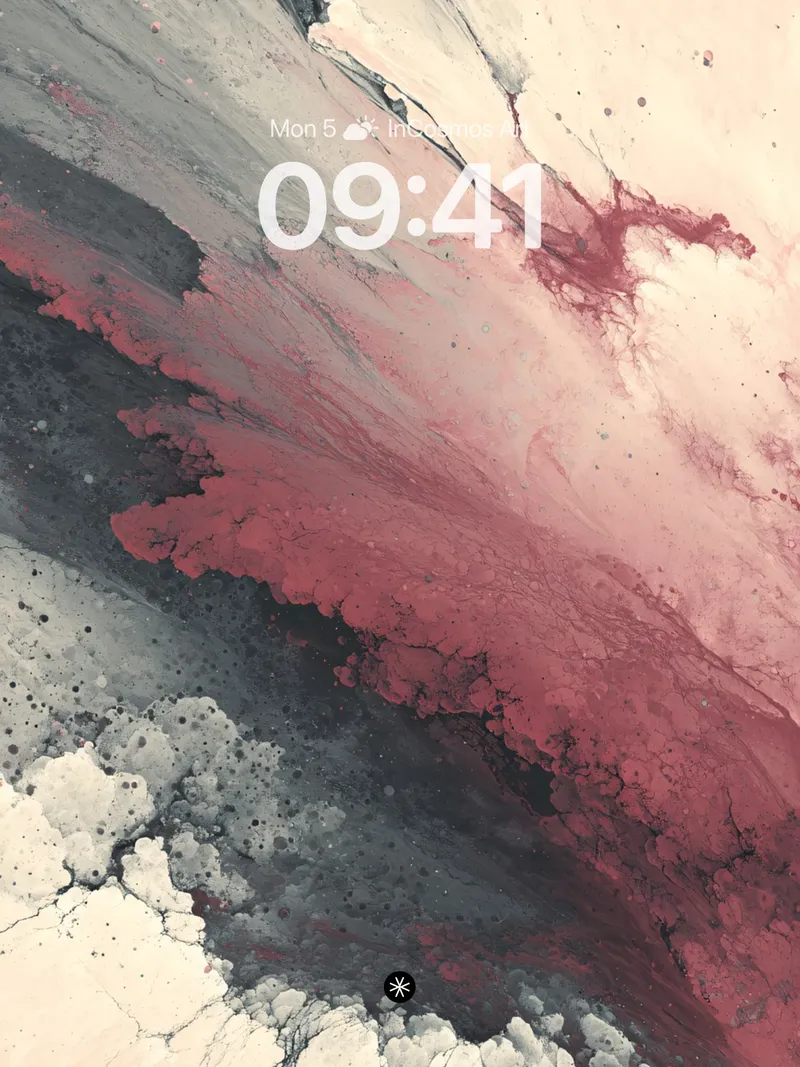 Crimson Veil Wallpaper in Fluid Abstraction