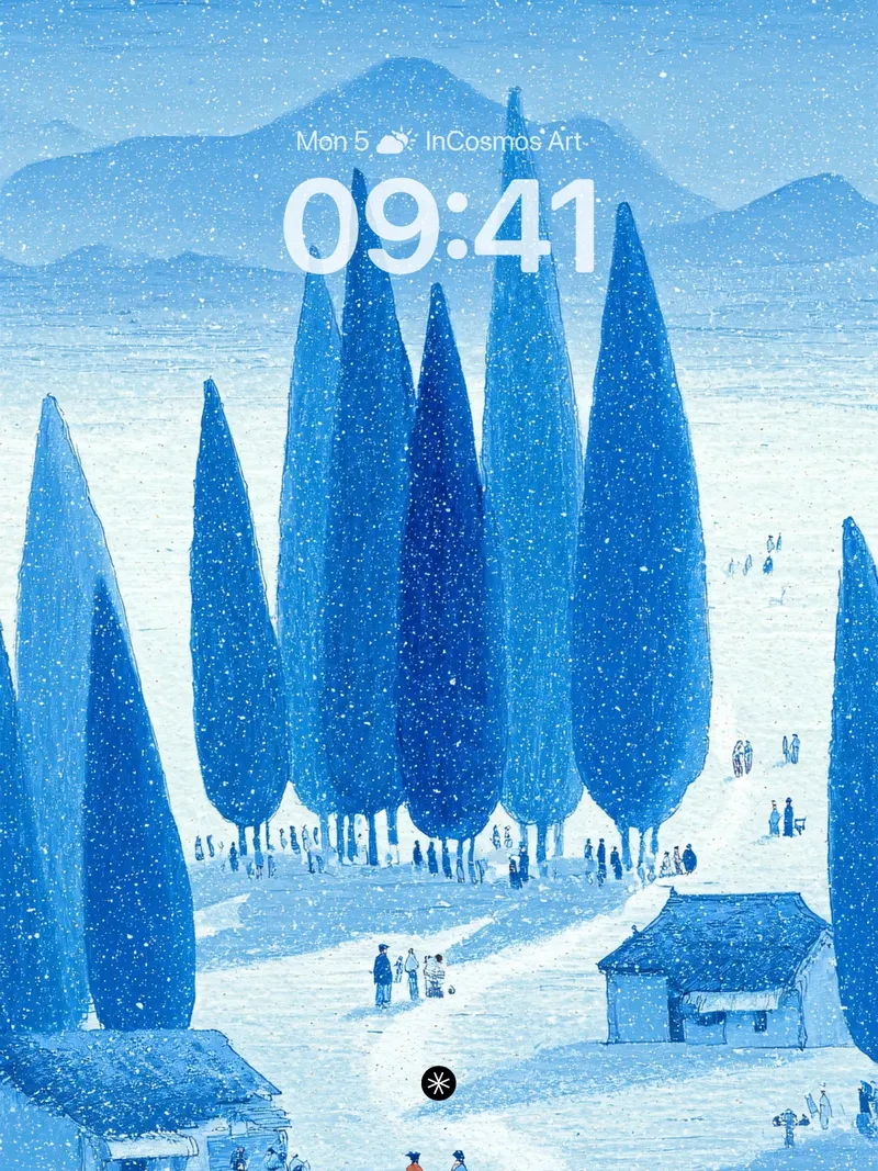 Serene Winter Landscape Wallpaper