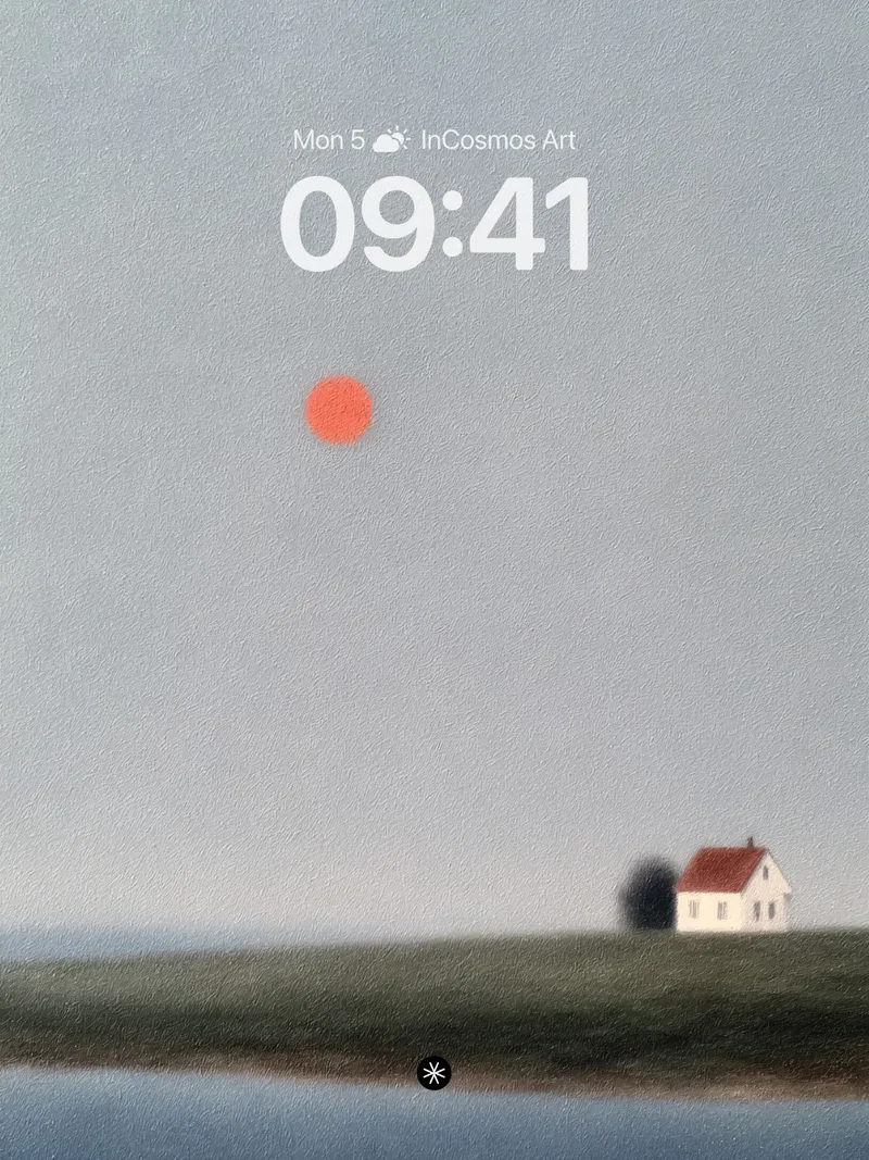 Quiet Horizon Wallpaper with Solitary Sun