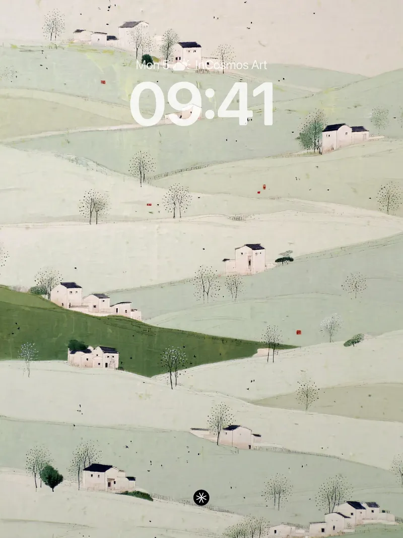 Serene Pastel Hills Wallpaper with Whispered Lines