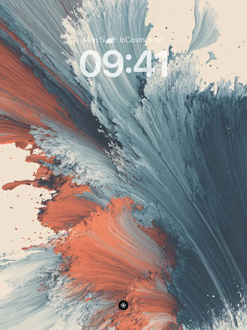 Coral Tide Wallpaper with Brushed Motion