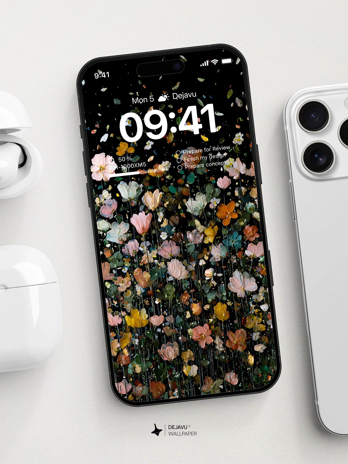 Whimsical Petal Rain Wallpaper 8K