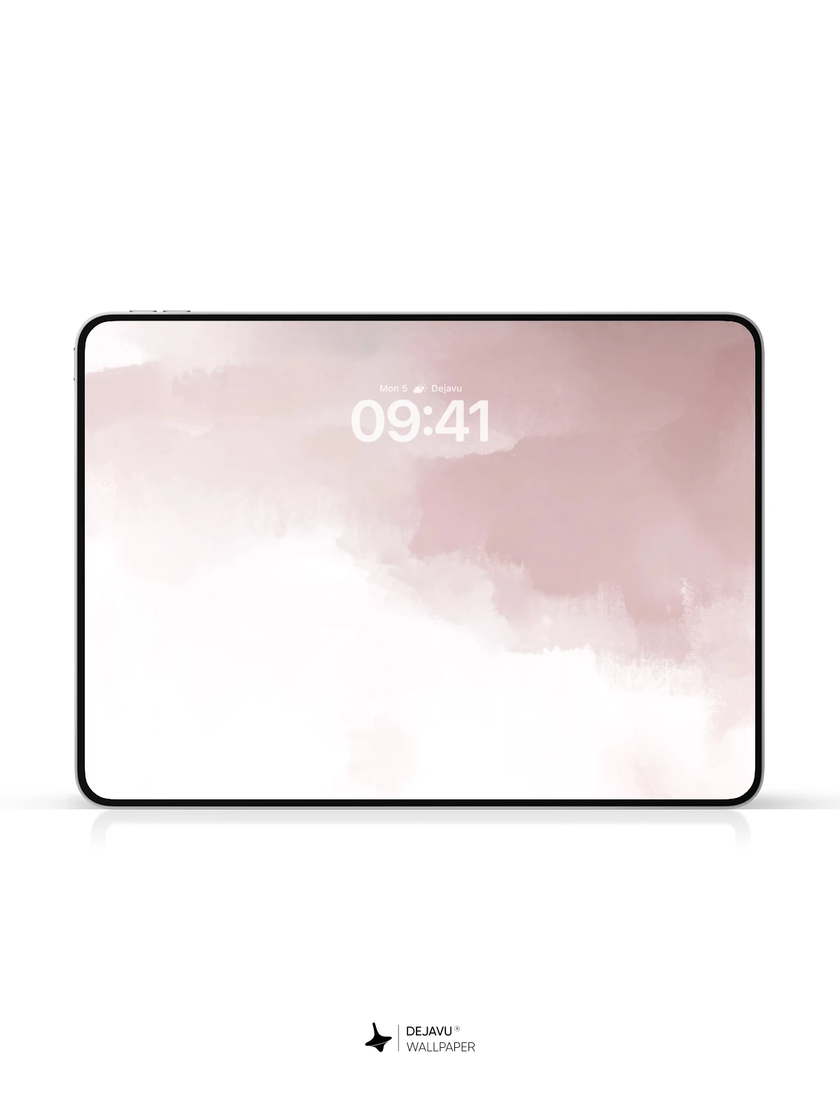 Blush Cloud Watercolor Wallpaper 8K