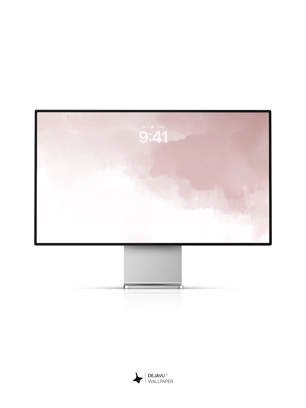 Blush Cloud Watercolor Wallpaper 8K