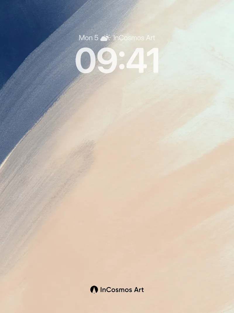 Serene Gradient Background with Soft Brushstrokes