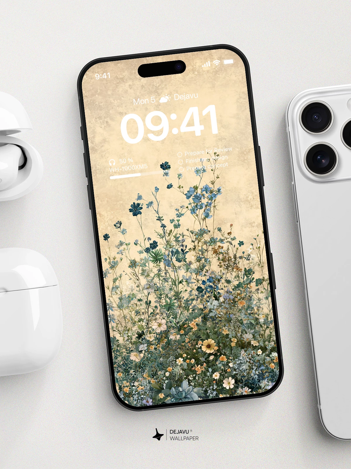 Vintage Botanical Garden Wallpaper 8K