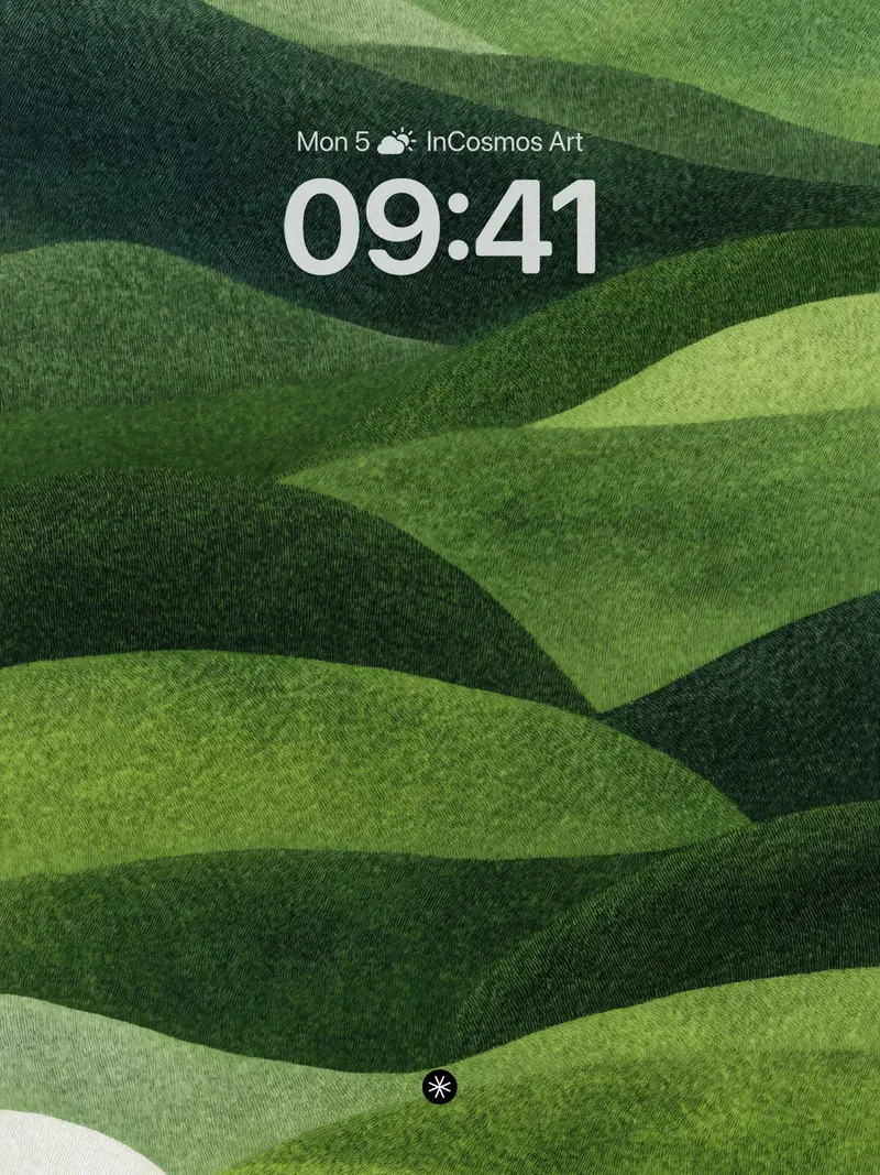 Serene Gradient Hills Wallpaper with Textured Flow