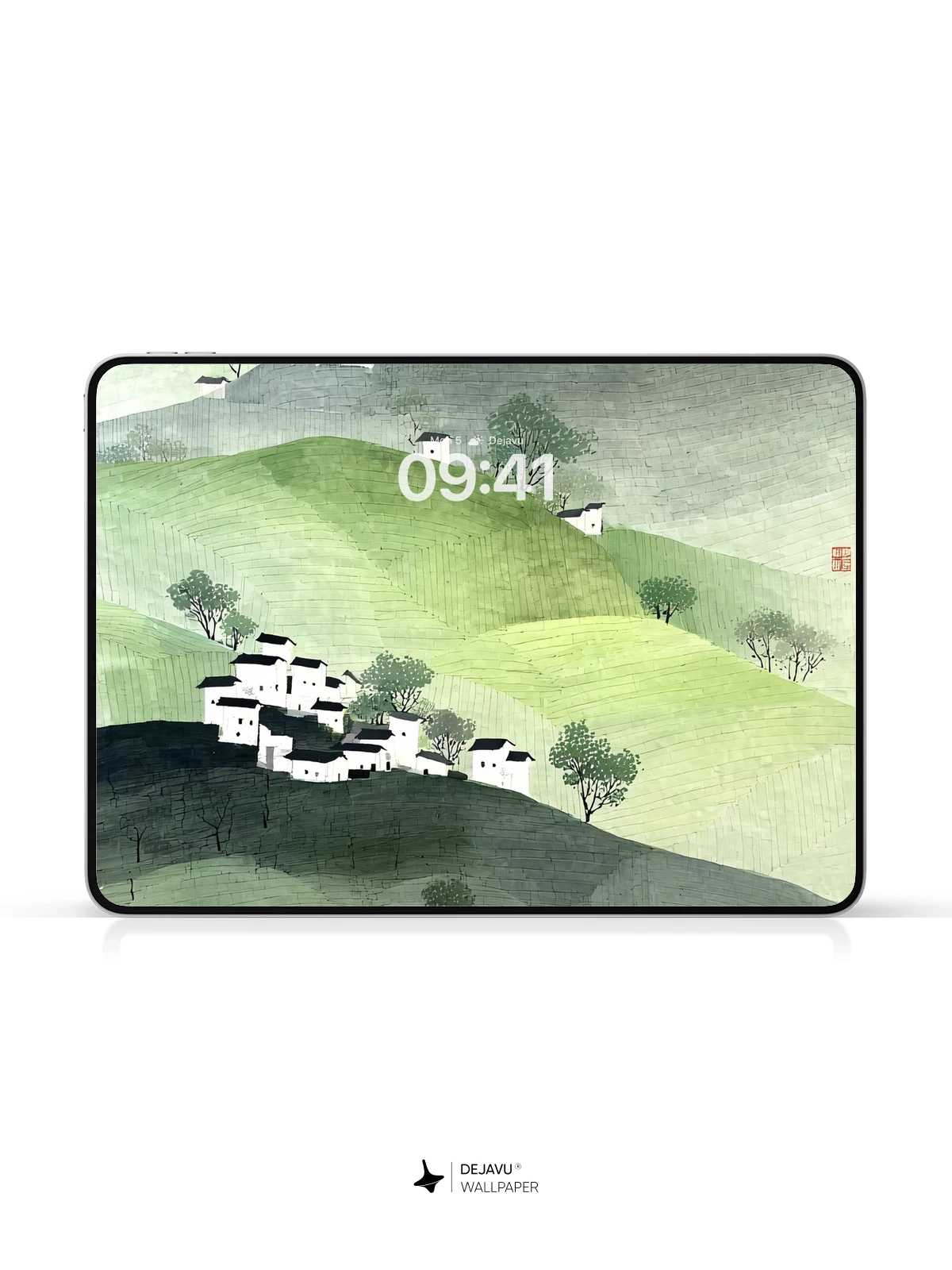 Serene Mountain Village 8K Wallpaper for iPhone & Android