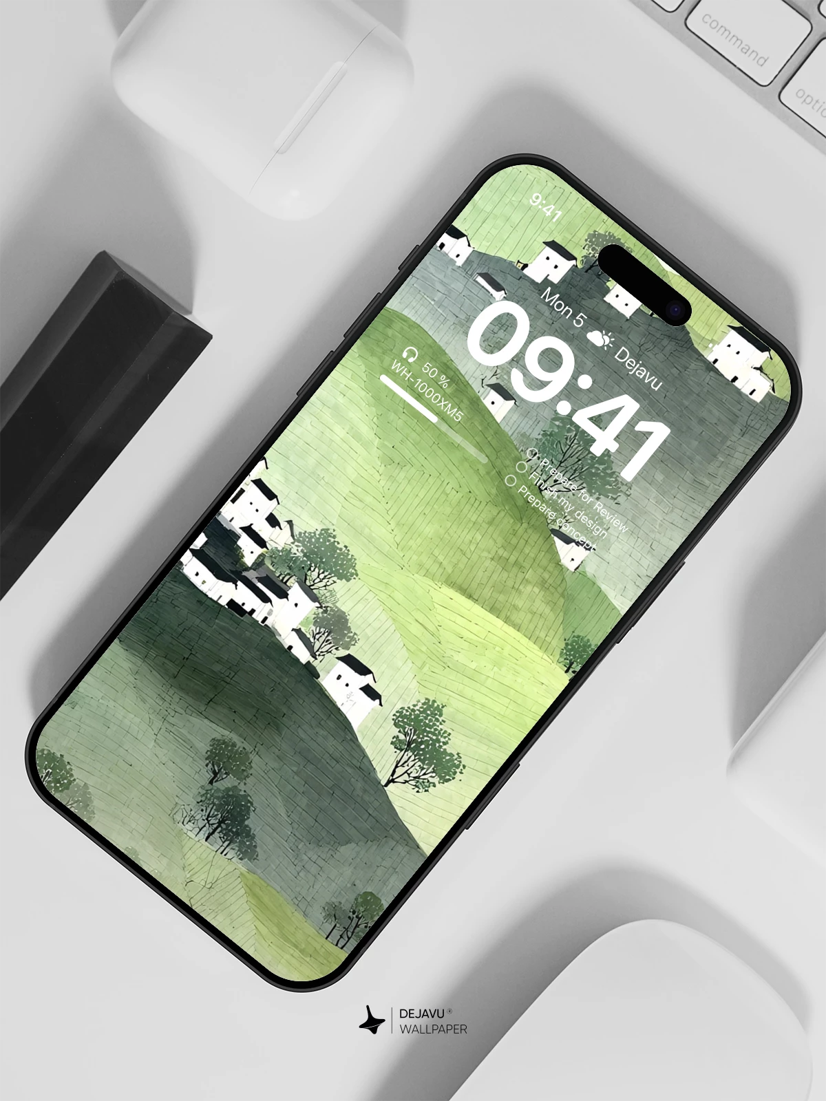 Serene Mountain Village 8K Wallpaper for iPhone & Android