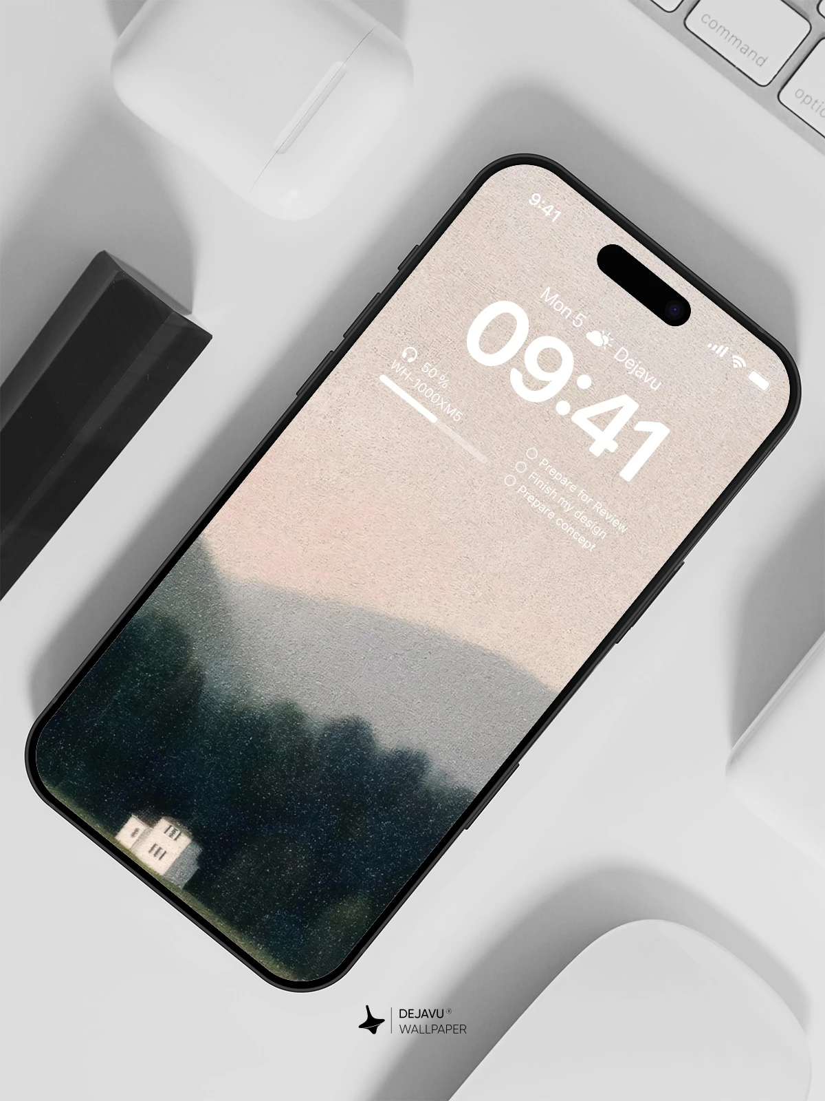 Misty Mountain Retreat 8K Wallpaper for Mobile