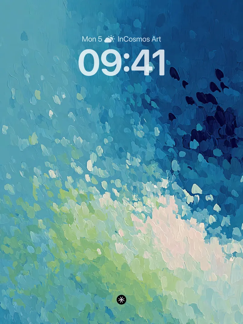 Serene Gradient Flow Wallpaper with Textured Brushstrokes