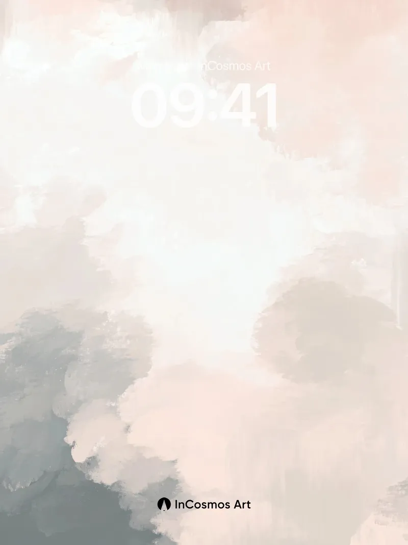 Serene Cloudscape Wallpaper with Soft Hues