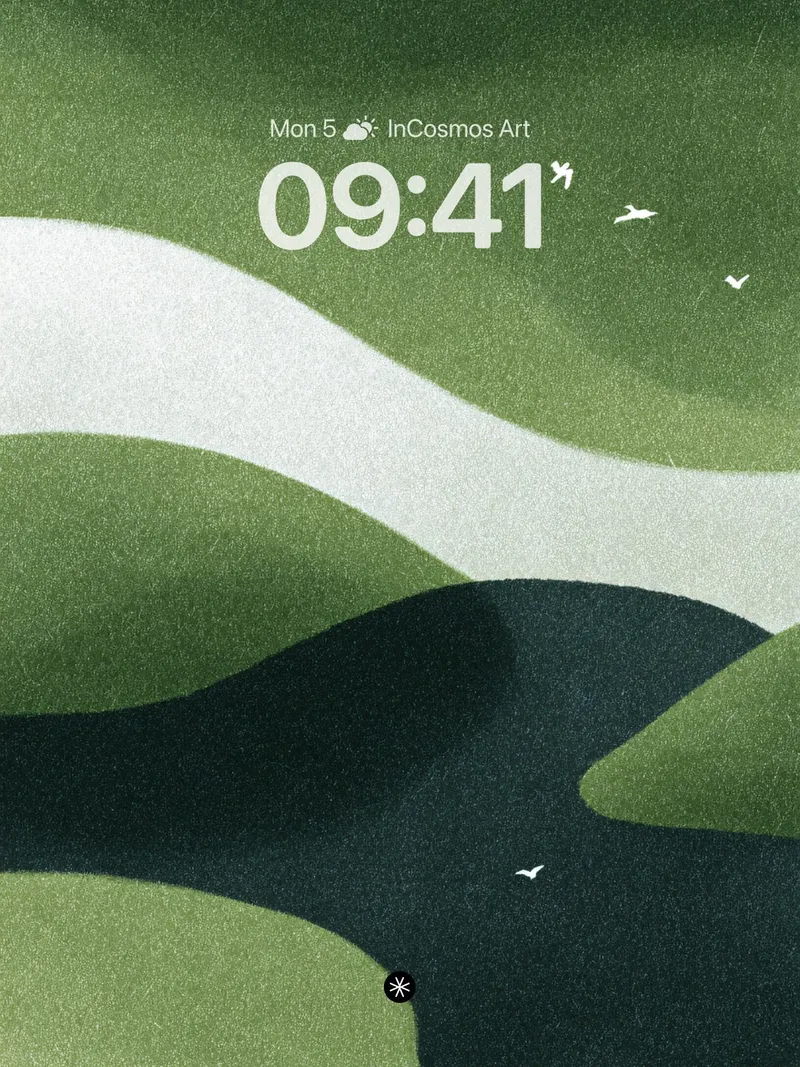 Velvet River Serenity Wallpaper in Misty Green