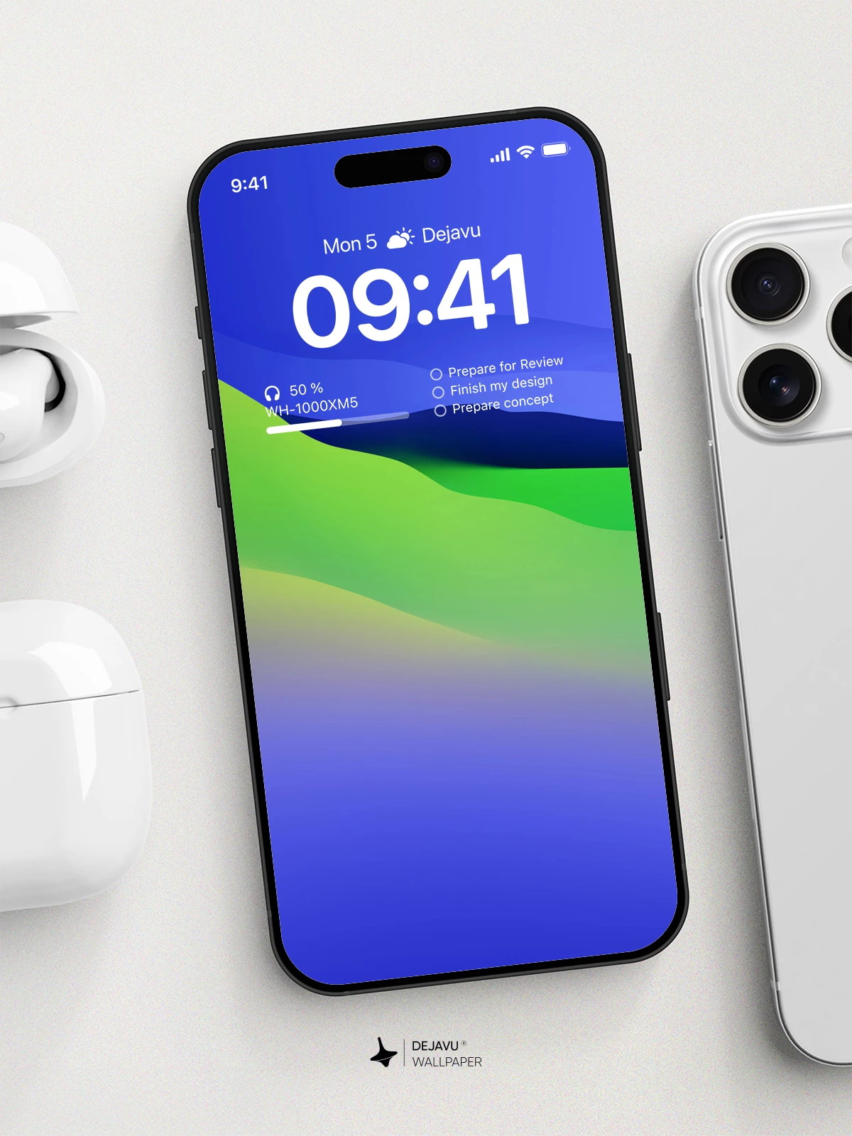 Wavy Gradient Wallpaper 8K - Phone & Tablet Background