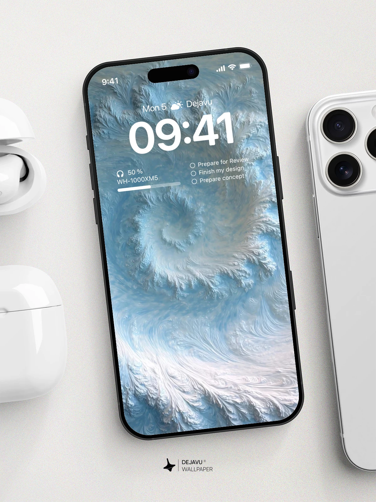 漩涡纹理壁纸 4K 用于 iPhone 锁屏