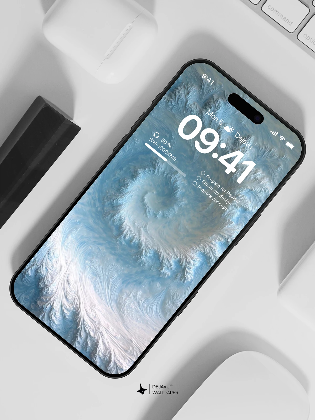 漩涡纹理壁纸 4K 用于 iPhone 锁屏