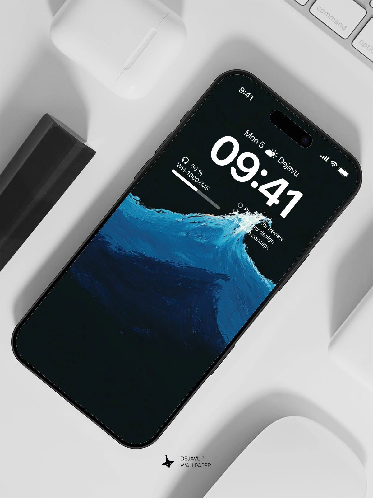 Ocean Waves Wallpaper 4K AMOLED Display Wallpaper