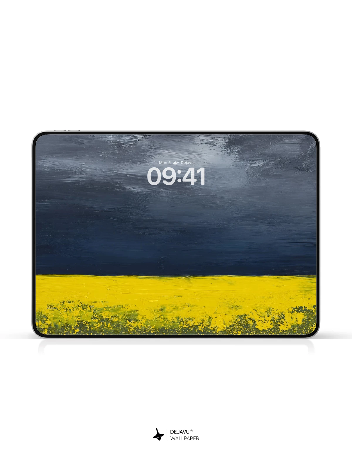 Yellow Field and Stormy Sky Wallpaper 4K for Mobile Background