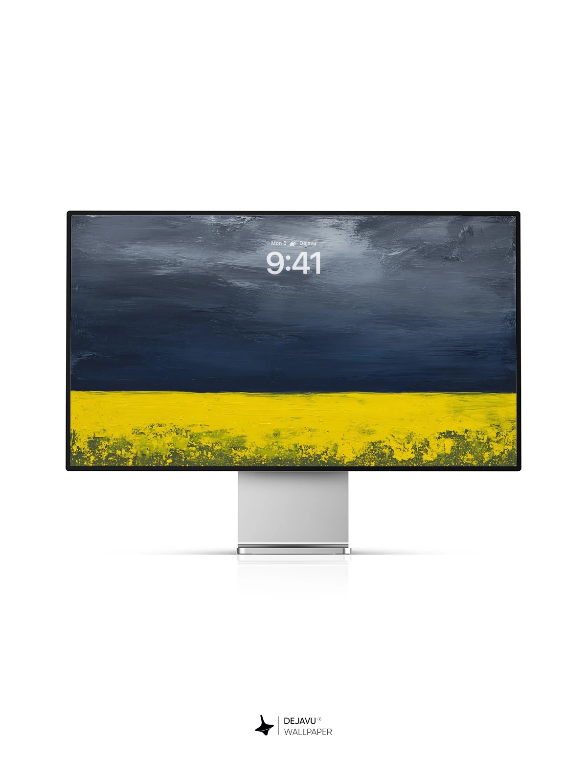 Yellow Field and Stormy Sky Wallpaper 4K for Mobile Background