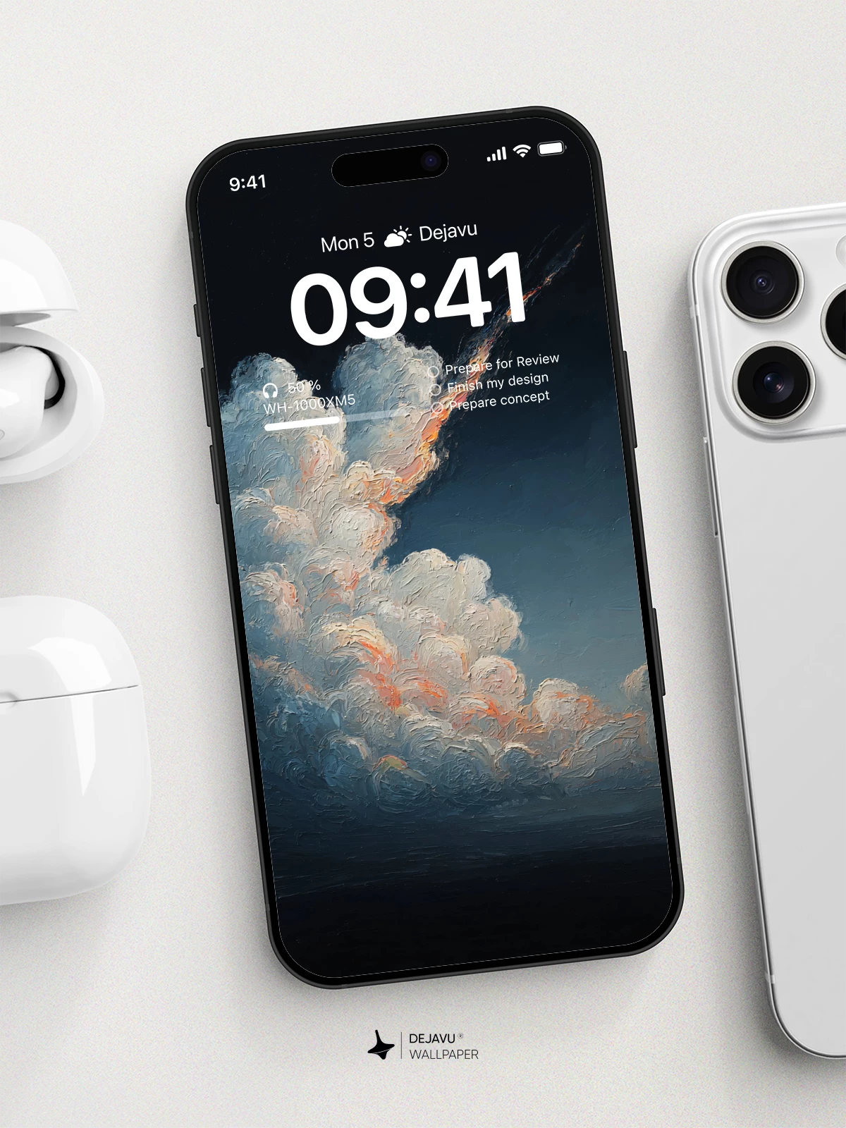 油画天空彗星壁纸4K for iPhone Lock Screen