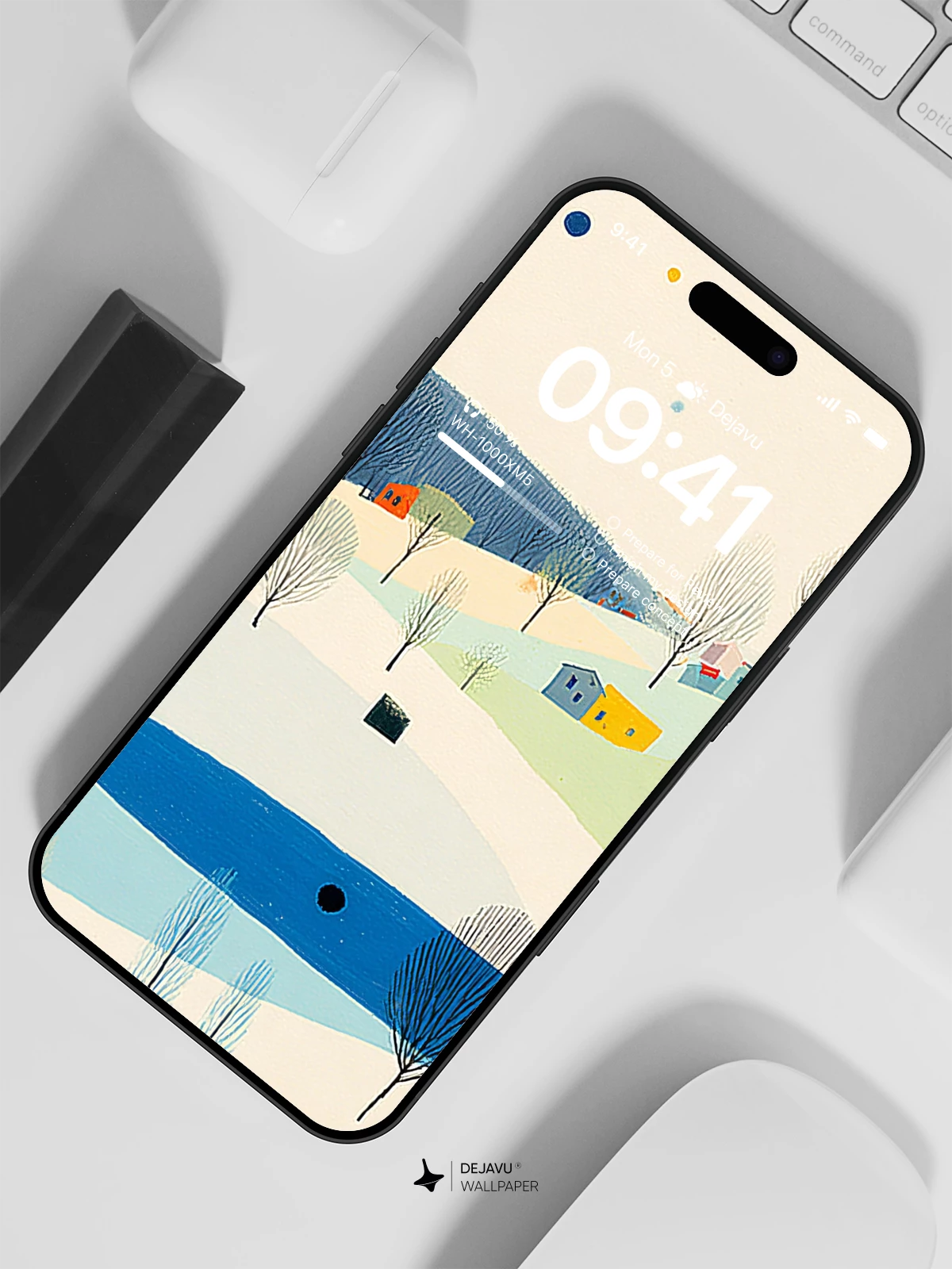 Minimalist Geometric Landscape Wallpaper 4K for Mobile Background