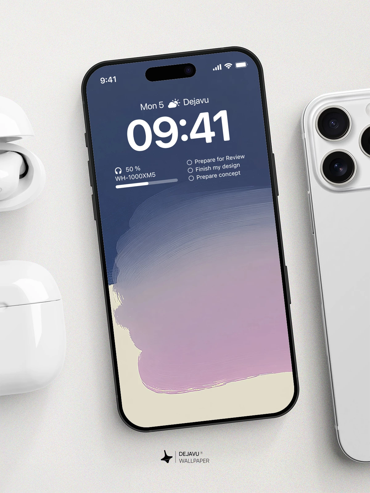 Gradient Pink and Blue Wallpaper 4K for iPhone Lock Screen