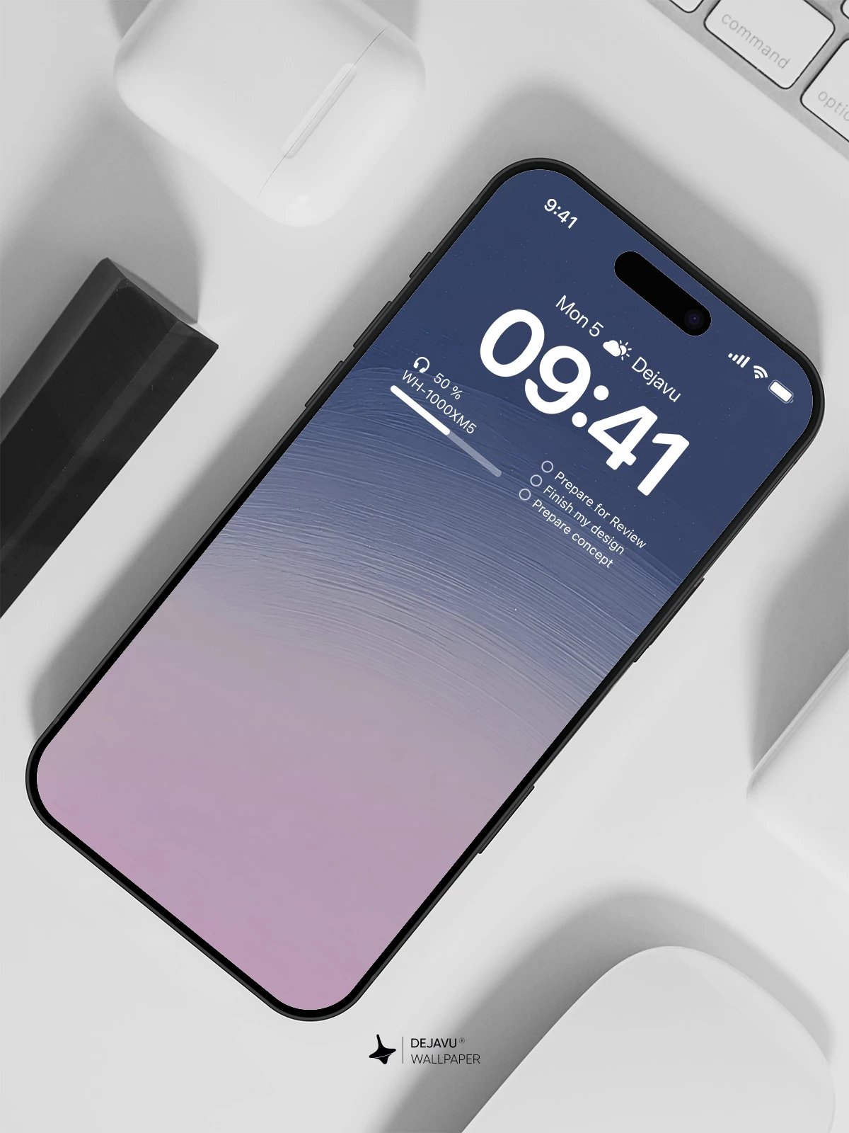 Gradient Pink and Blue Wallpaper 4K for iPhone Lock Screen