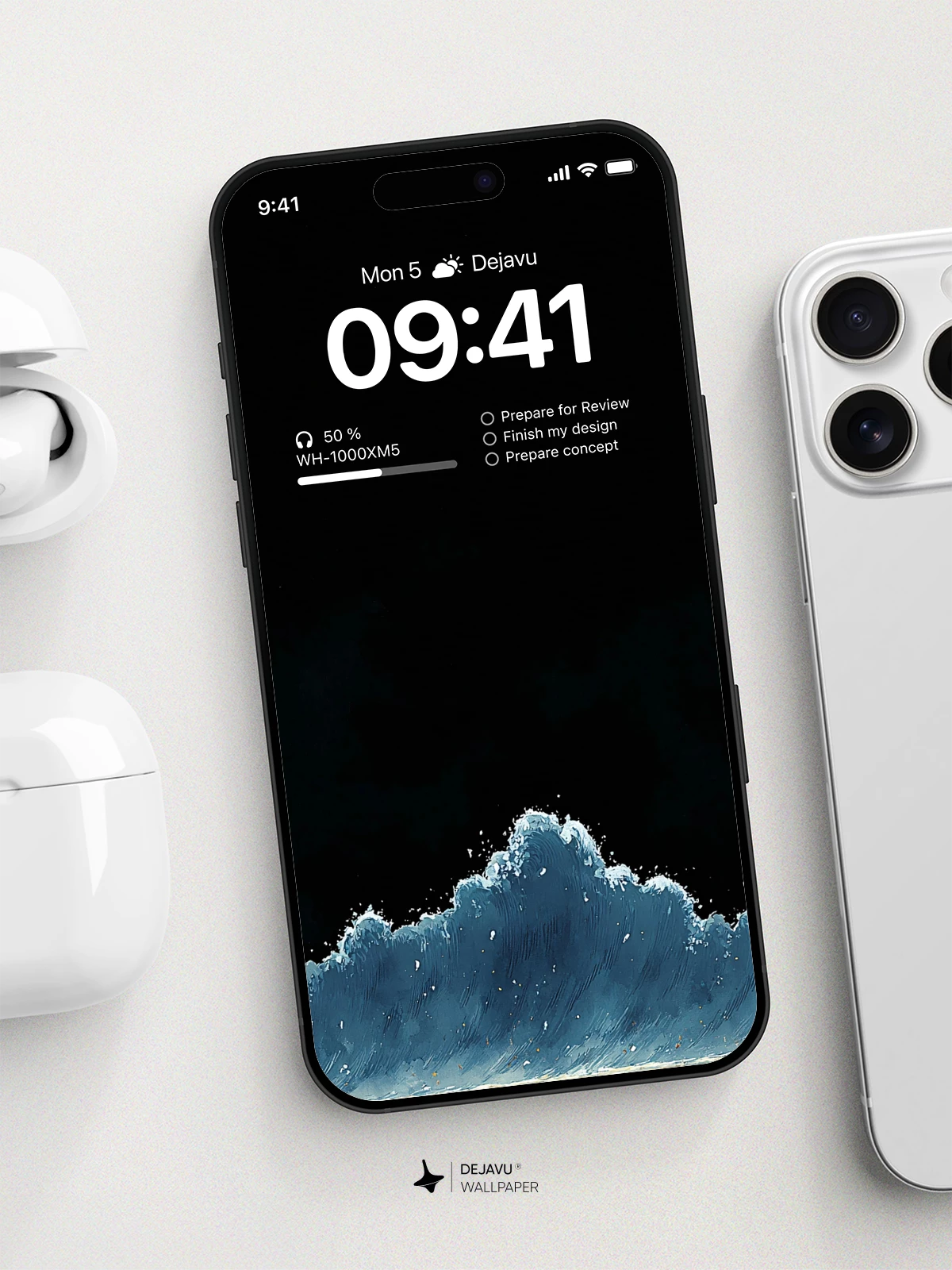 Dark Ocean Wave Wallpaper 4K for Mobile Background