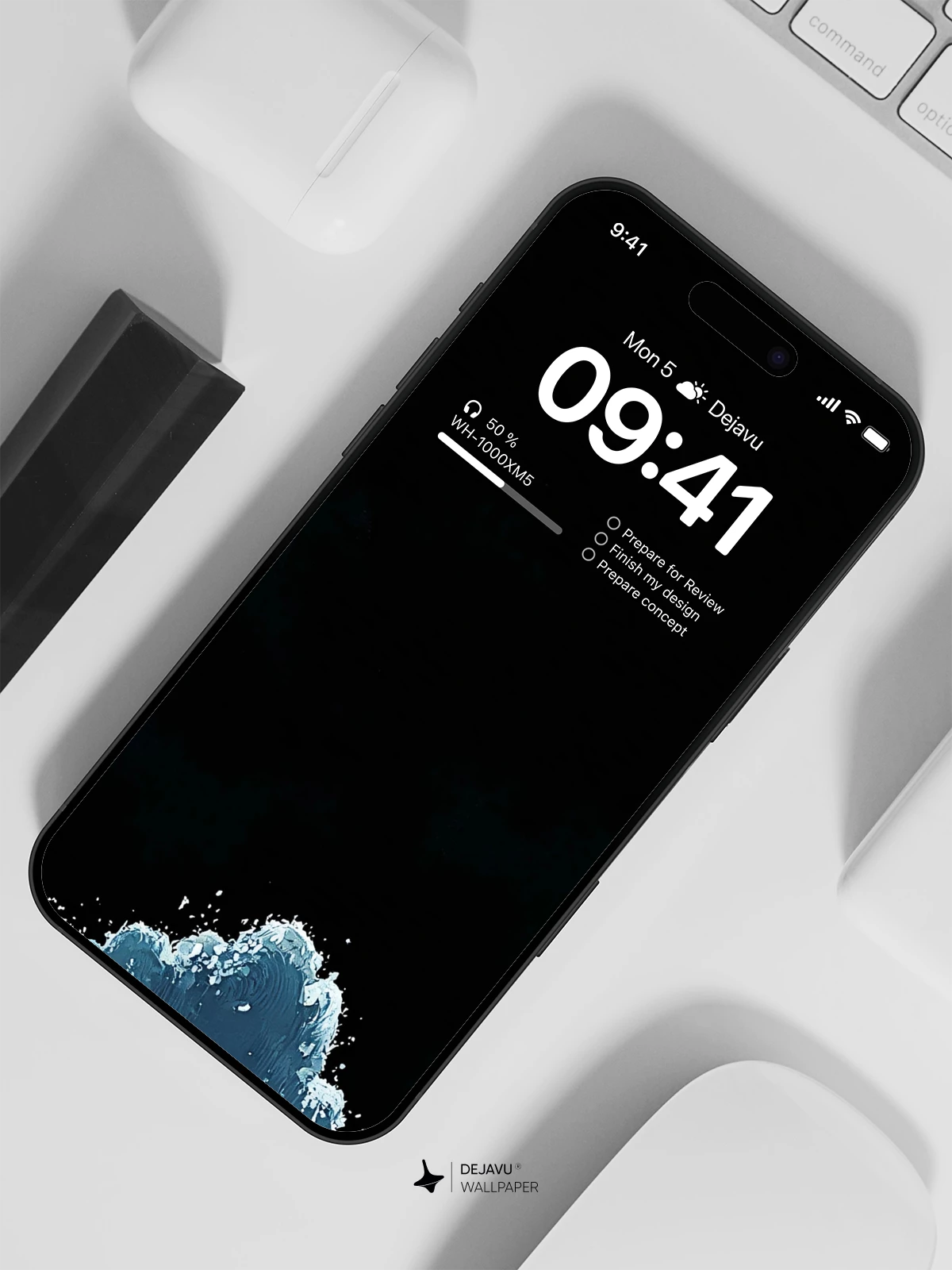 Dark Ocean Wave Wallpaper 4K for Mobile Background