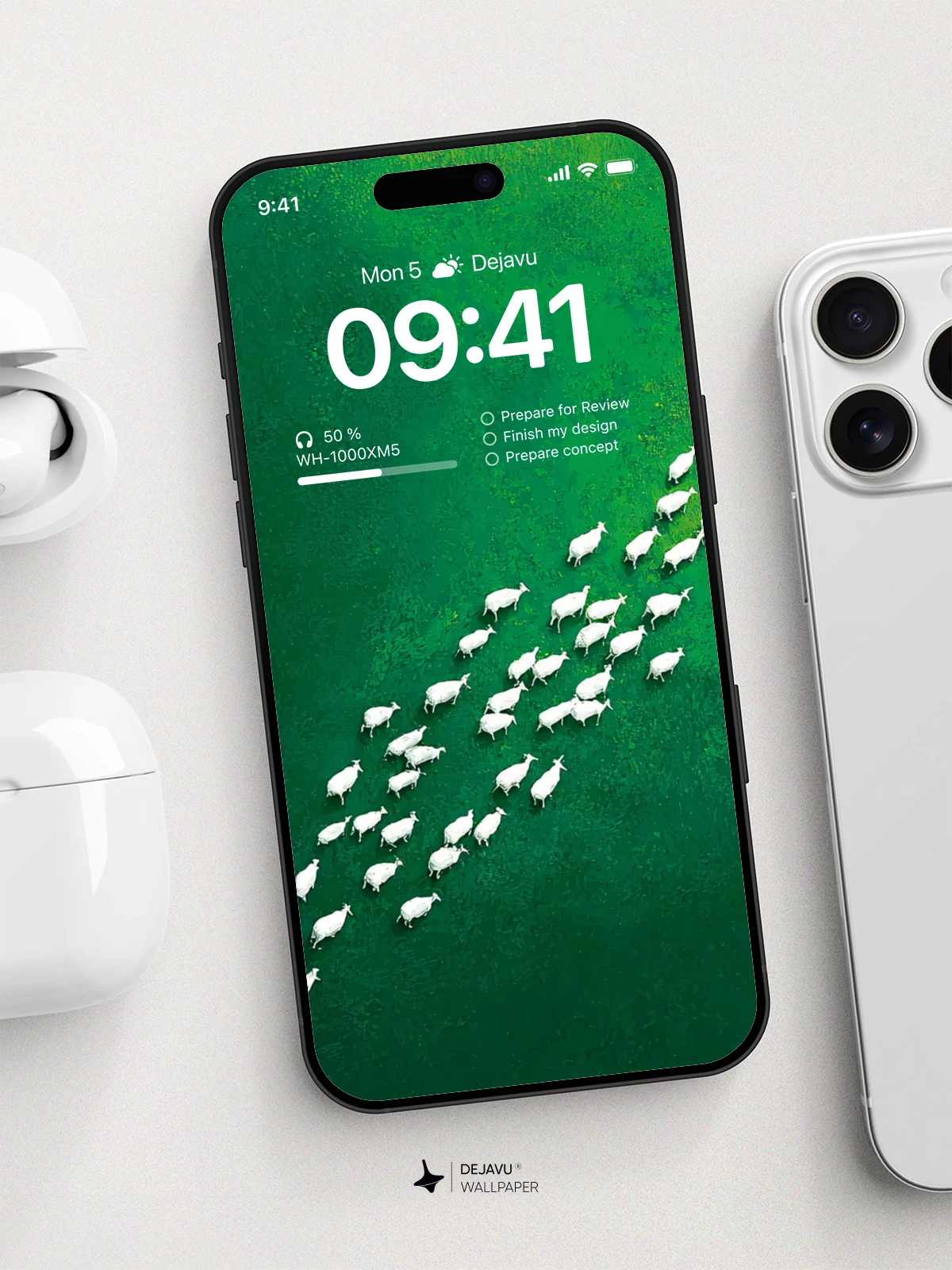 White Bird Flock Wallpaper 4K for iPhone Lock Screen