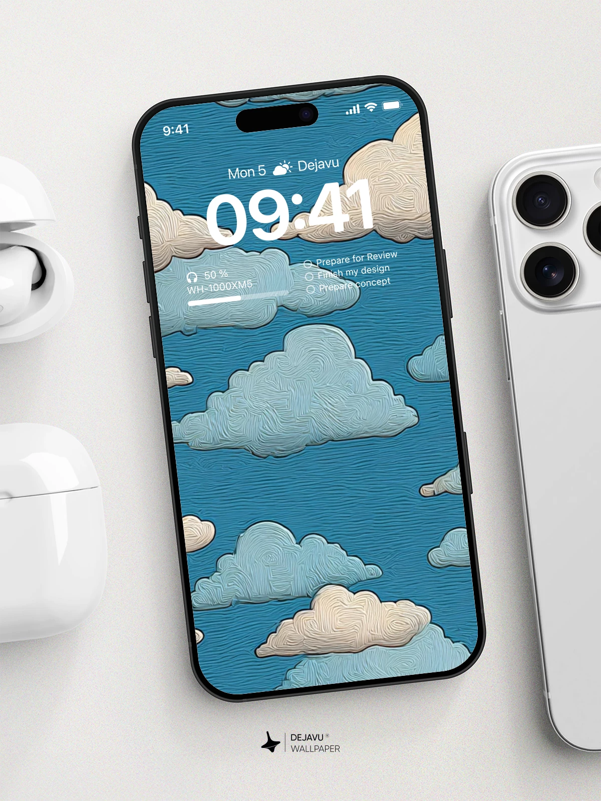 云朵纹理壁纸 4K for iPhone Lock Screen