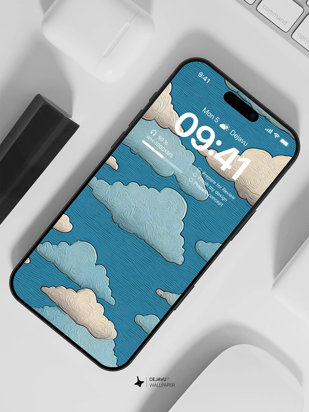 云朵纹理壁纸 4K for iPhone Lock Screen