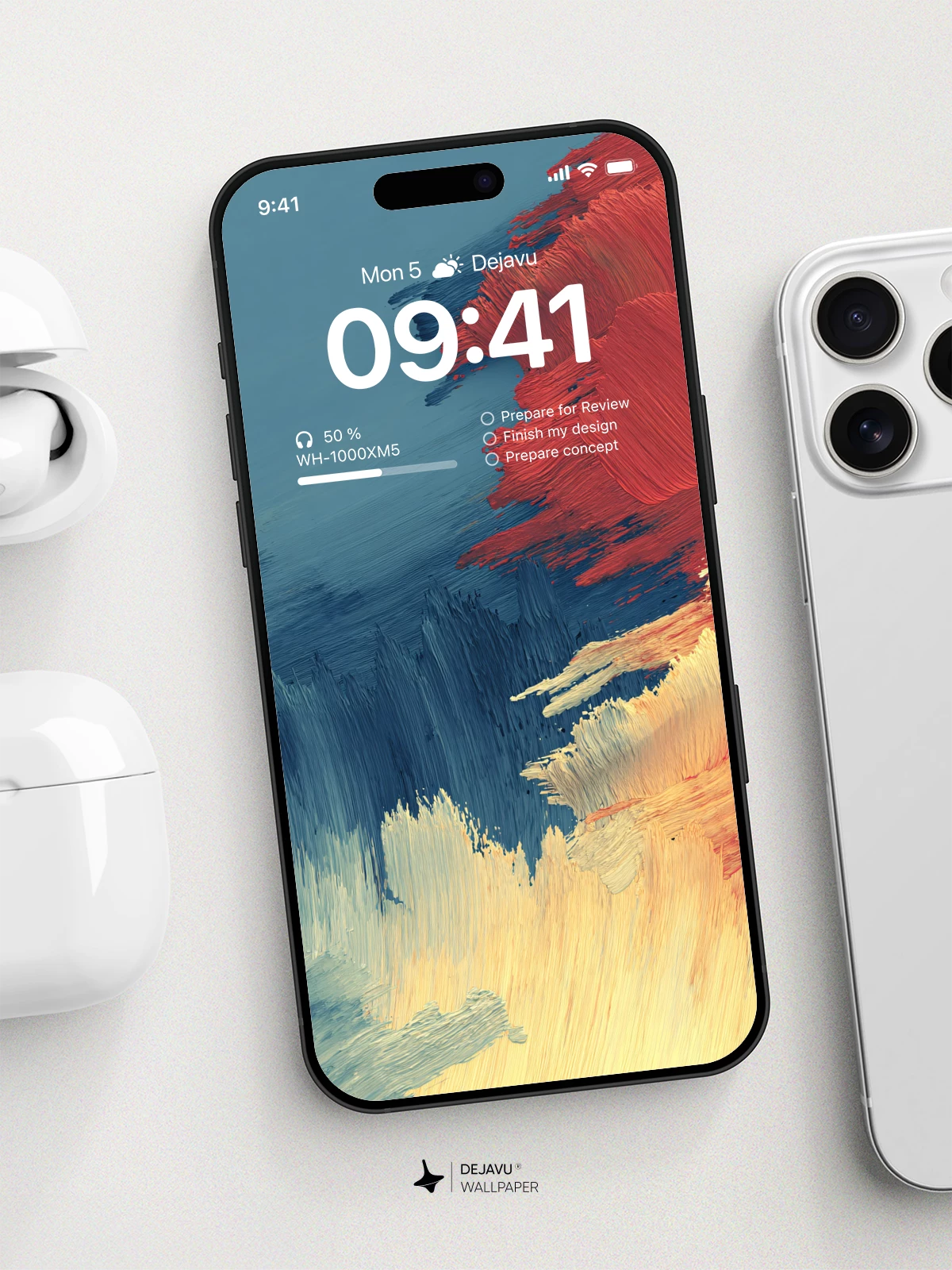 Abstract Brushstroke Wallpaper 4K for iPhone Lock Screen