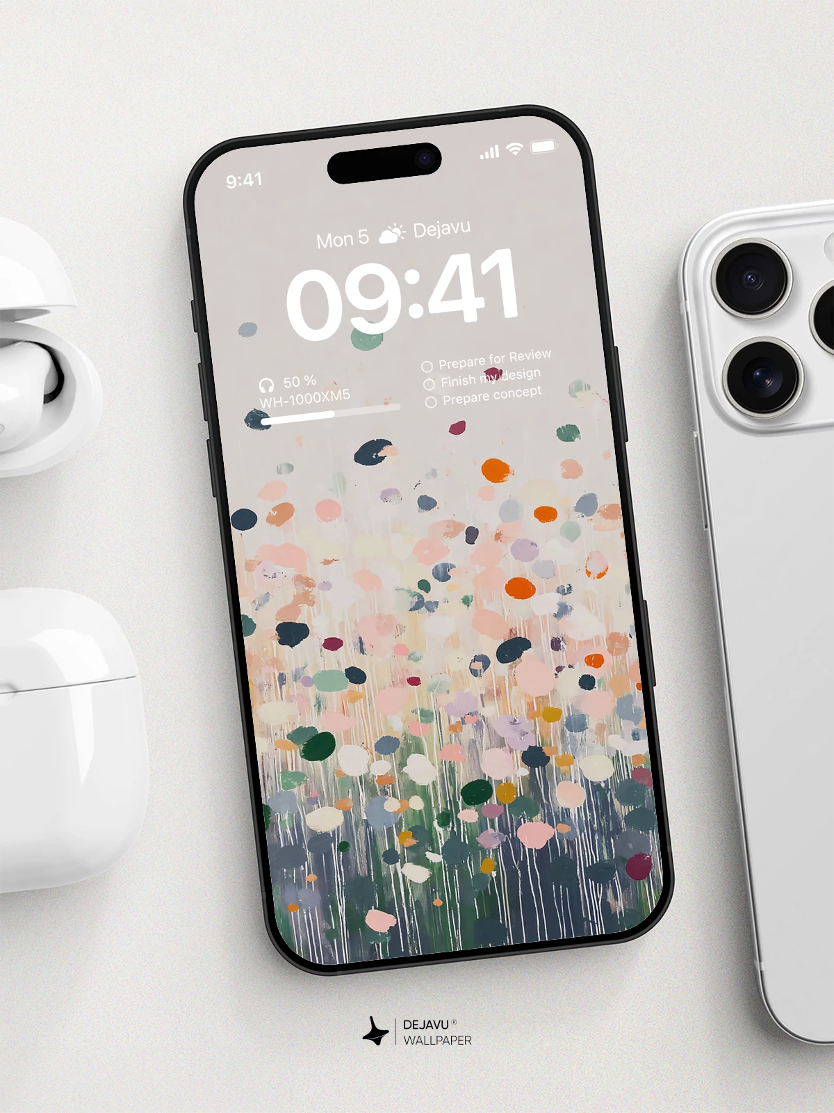 抽象彩色圆点壁纸 4K 适用于iPhone锁屏