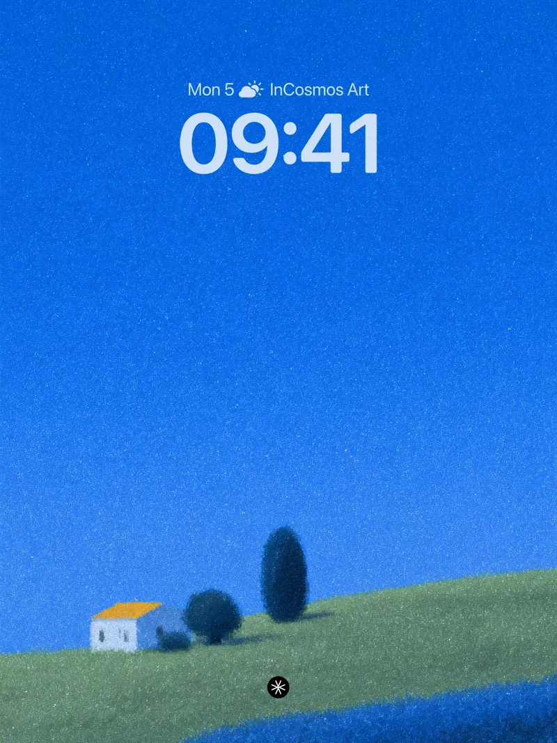Serene Solitude Minimalist Landscape Wallpaper