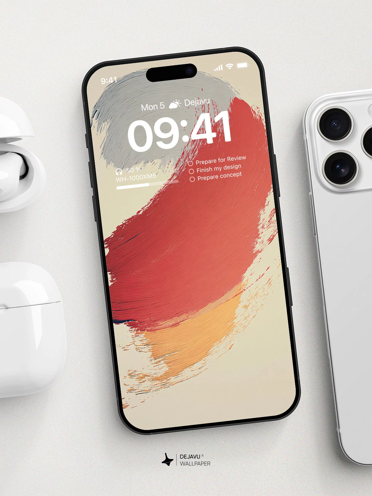 Abstract Color Gradient Wallpaper 4K for iPhone Lock Screen