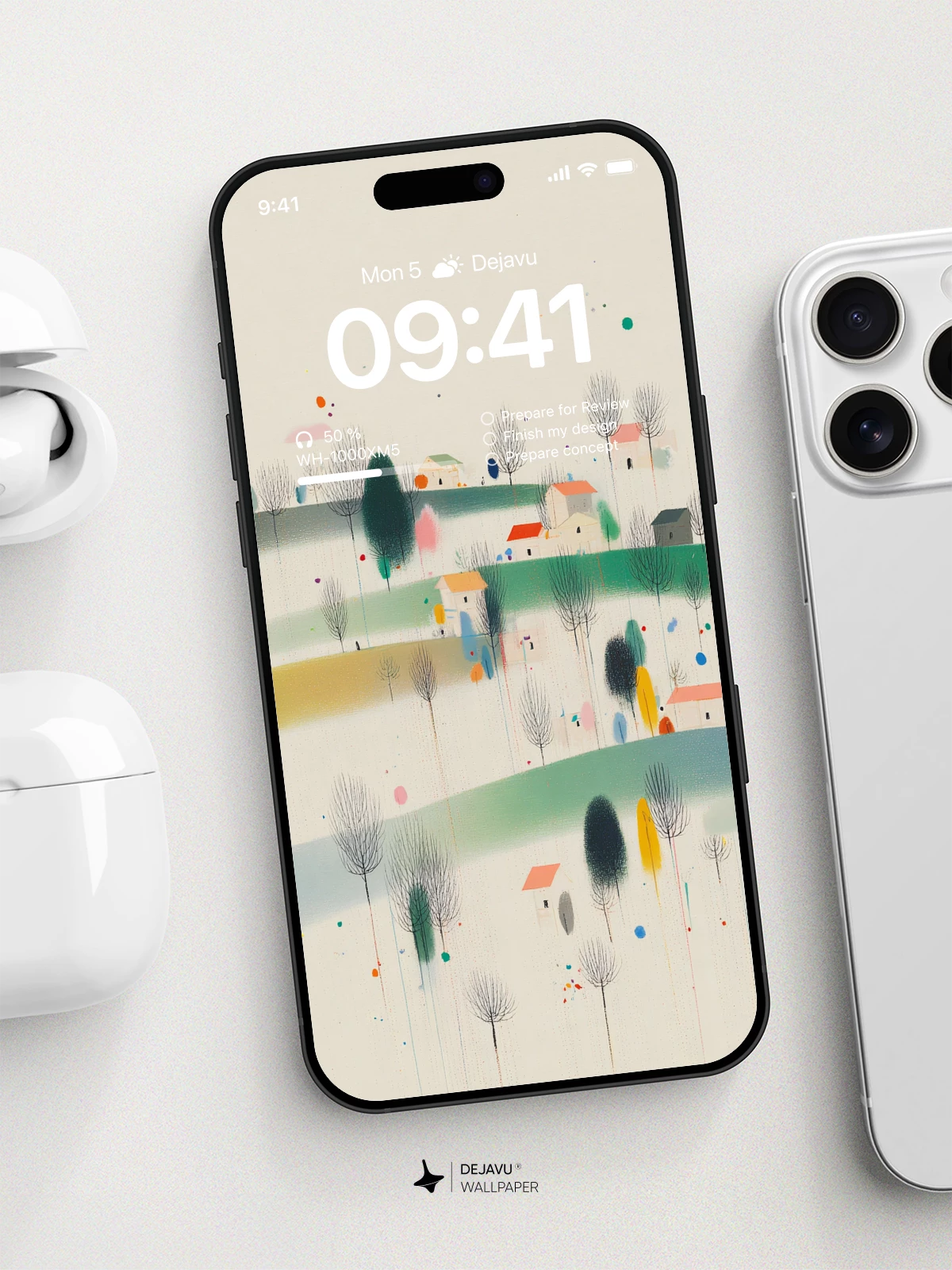 Abstract Landscape Wallpaper 4K for iPhone Lock Screen
