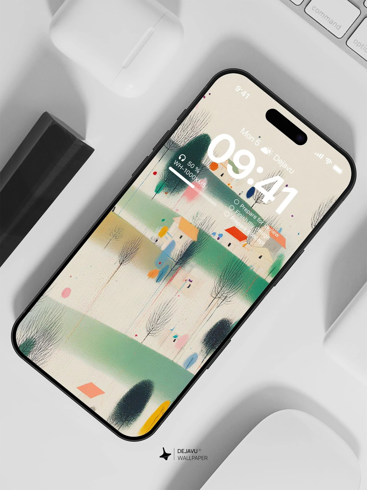 Abstract Landscape Wallpaper 4K for iPhone Lock Screen