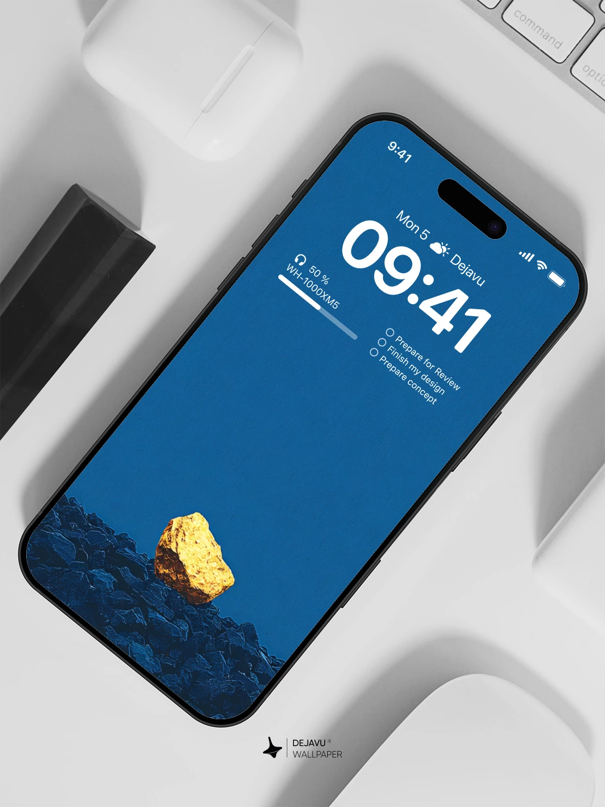 Yellow Stone AMOLED Display Wallpaper 4K for Mobile Background