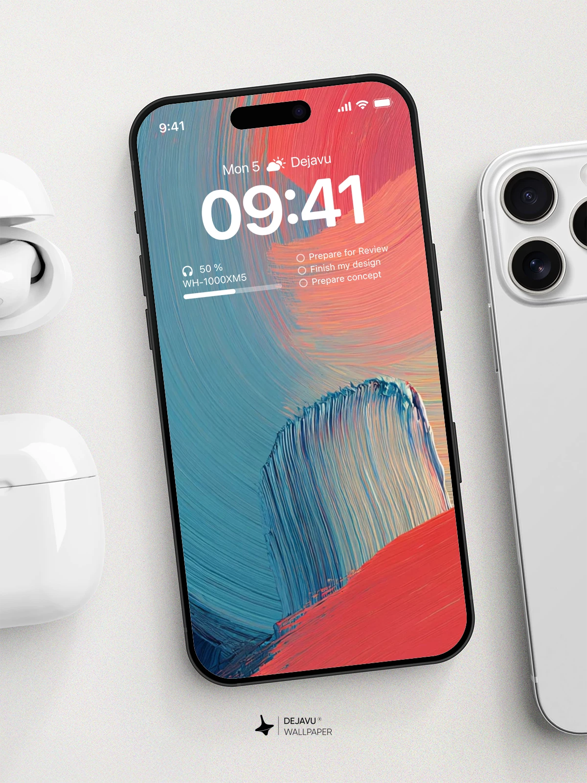 抽象色彩笔触壁纸 4K for iPhone Lock Screen