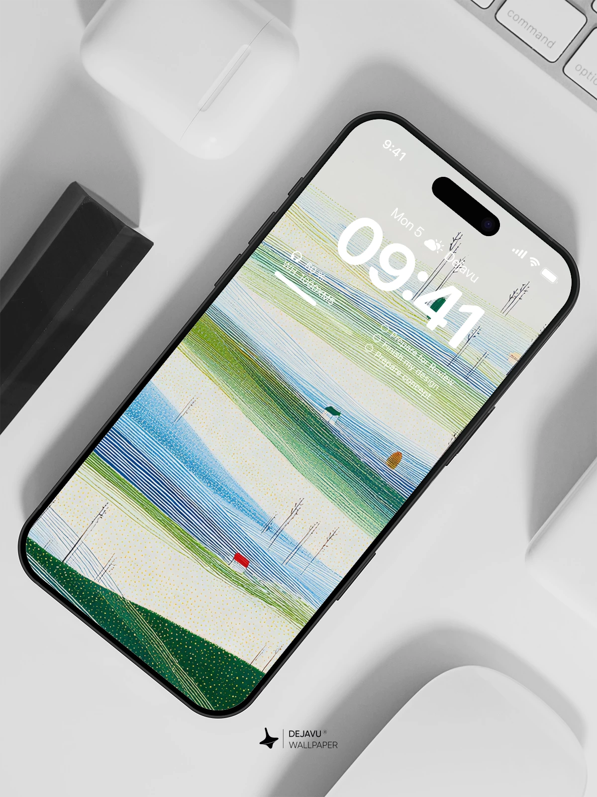Minimalist Landscape Wallpaper 4K for iPhone Lock Screen