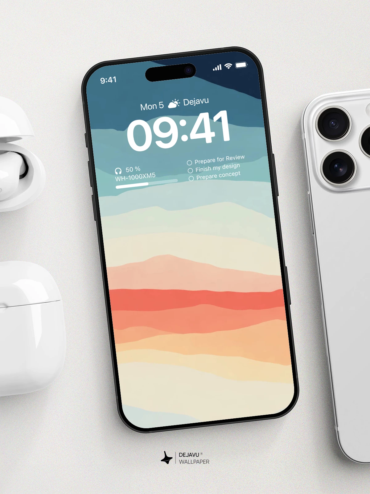 渐变天空壁纸 4K 适用于iPhone锁屏