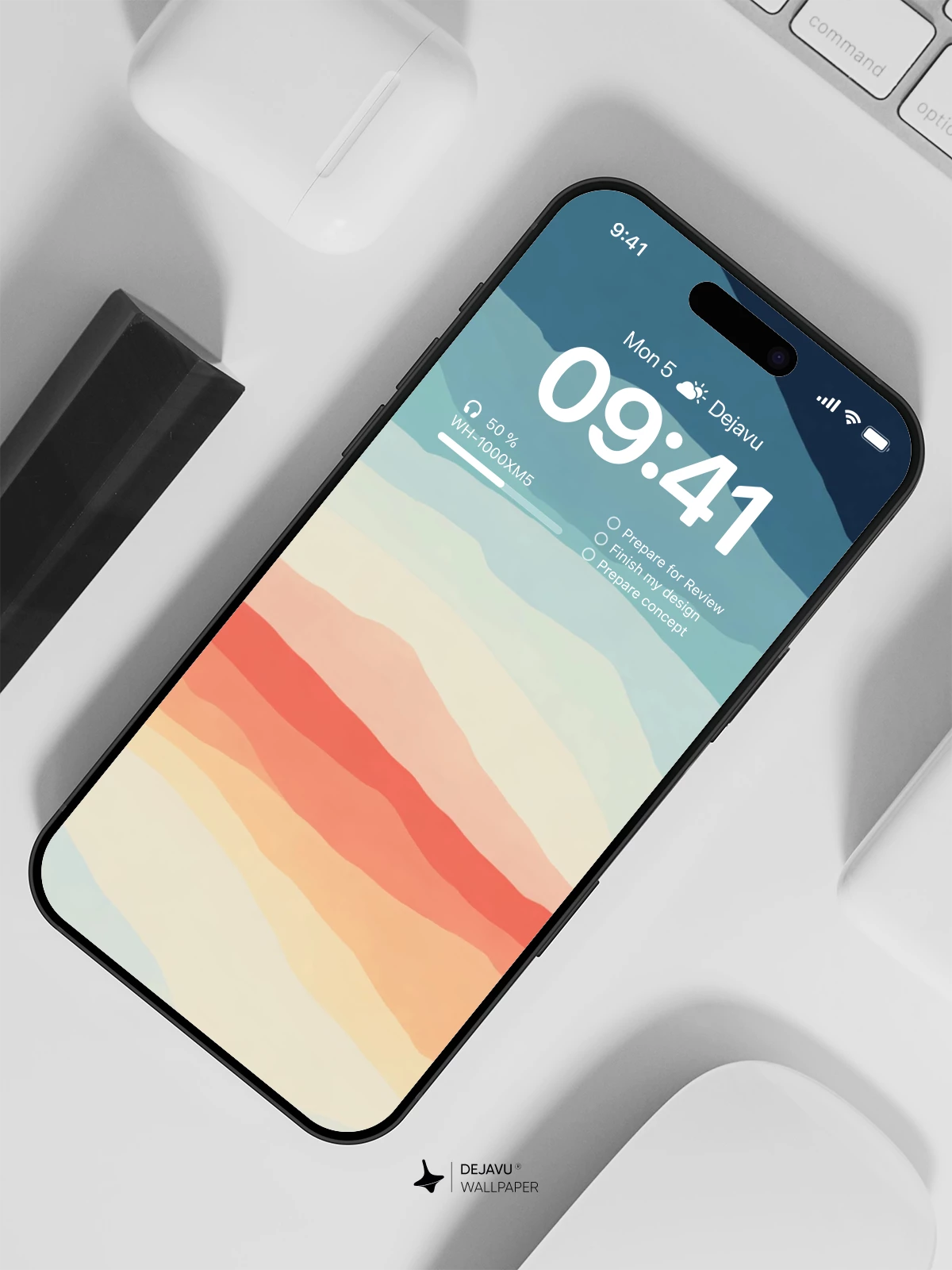 渐变天空壁纸 4K 适用于iPhone锁屏